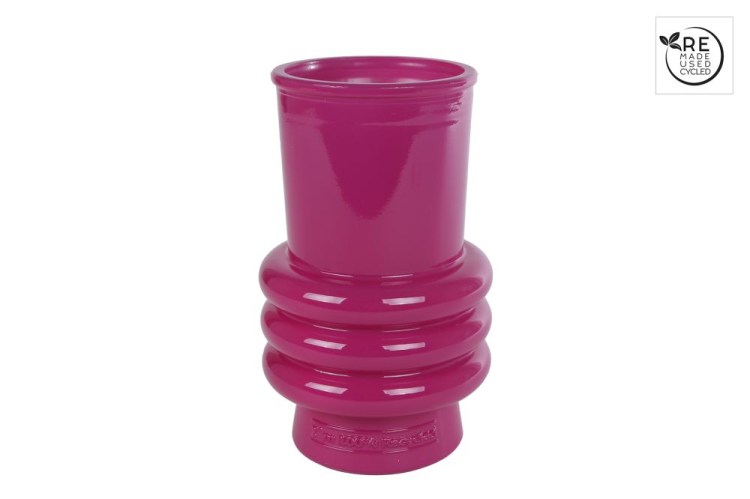 3R Vaas "Rings" glossy fuchsia