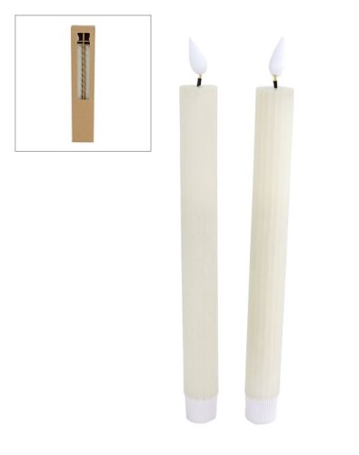 Kaars LED Moving Light steep ivoor