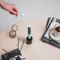 HV 6 kaarsen Groen/ Mint - 2,3x14cm