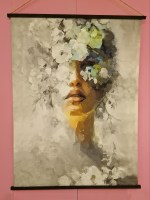 Wanddoek XL Hidden Woman stof