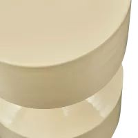 HIDDE BIJZETTAFEL METAAL GEEL