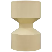 HIDDE BIJZETTAFEL METAAL GEEL