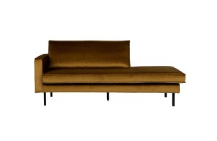 Rodeo daybed left velvet honing geel Bepurehome Vanetje