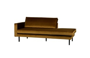 Rodeo daybed left velvet honing geel Bepurehome Vanetje