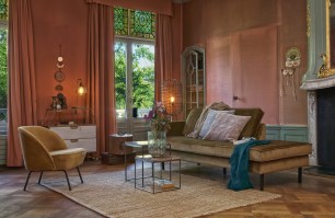 Rodeo daybed left velvet honing geel Bepurehome Vanetje