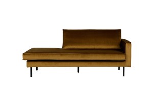 Rodeo daybed right velvet honing geel Bepurehome 
