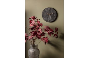 Valentino Wandklok Hout Zwart