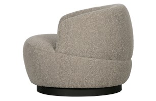 WOOLLY DRAAIFAUTEUIL BOUCLÉ NATUREL GEMELEERD VanEtje Stoer Wonen