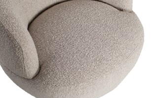 WOOLLY DRAAIFAUTEUIL BOUCLÉ NATUREL GEMELEERD VanEtje Stoer Wonen
