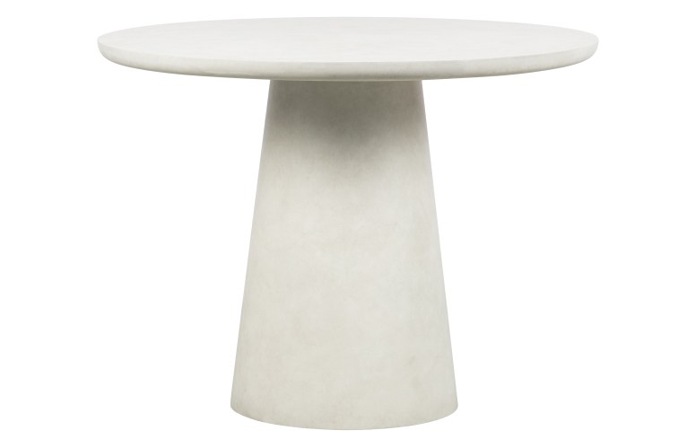 Damon eettafel betonlook wit 76xø100