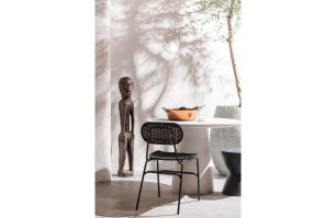 Damon eettafel betonlook wit 76xø100