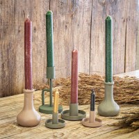 Vaasje/kaarsenhouder grijs