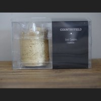 Stompkaars LED rustiek antiek Ø 5 cm goud set van 2