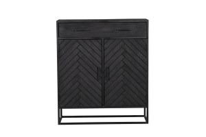 Kabinet kast New York | Mangohout en staal | 100 cm  Starfurn VanEtje Stoer Wonen