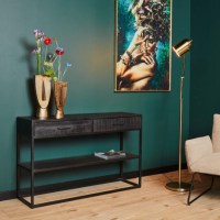 Sidetable Denver black| Mangohout en metaal Starfurn VanEtje Stoer Wonen