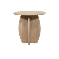 Bijzettafel Ø50, H50, Acacia Weathered Wood - Durban Table Collection