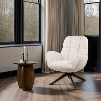 Elvis draaifauteuil 360 - Monet - Pearl 0855 - Unique Collection
