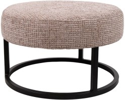 Escabel poef - Ø50 - Coco - Pale 200 - Unique Collection