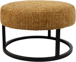 Escabel poef - Ø50 - Coco - Gold 132 - Unique Collection