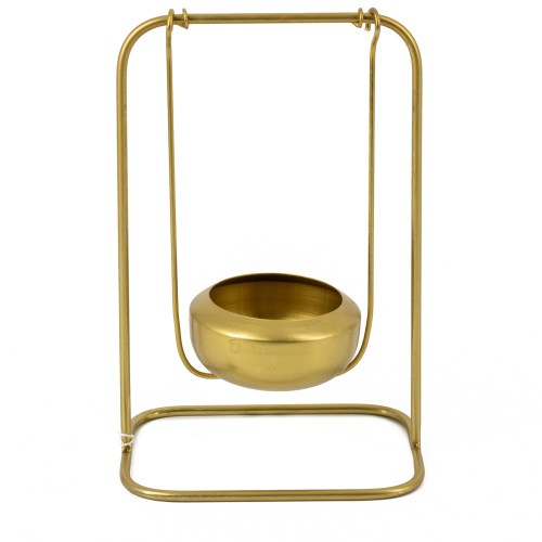 Waxinehouder goud hangend