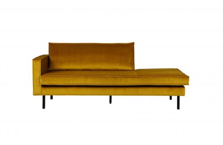 Rodeo Daybed Left Velvet Oker