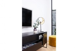 Silas tv meubel zwart bepurehome metaal met hout