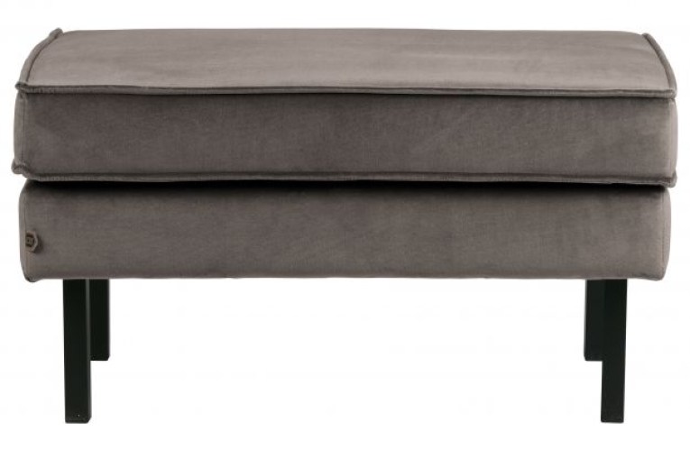 Rodeo Hocker Op Poten Velvet Taupe