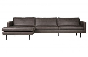 Rodeo Chaise Longue Links Zwart