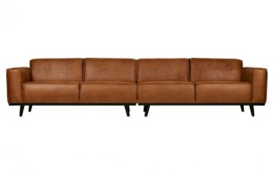 Statement Xl 4-zits Bank 372 Cm Eco Leer Cognac
