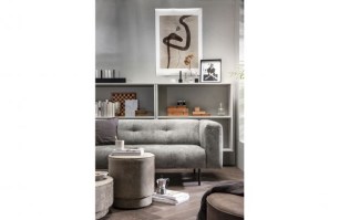 Pearl Poef Fluweel Champagne