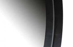 Doutzen spiegel metaal zwart ø115cm XXL Woood