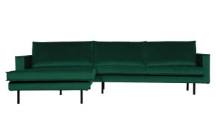 Rodeo Chaise Longue Links Velvet Green Forest
