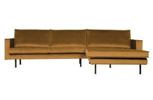 Rodeo Chaise Longue Rechts Velvet Oker