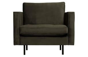 Rodeo Classic Fauteuil Velvet Dark Green Hunter