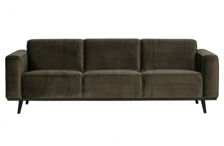 Statement 3-zits Bank 230 Cm Fluweel Warm Groen