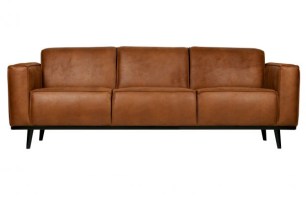 Statement 3-zits Bank 230 Cm Eco Leer Cognac