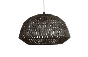  Kace hanglamp jute zwart ø45cm Woood exclusive
