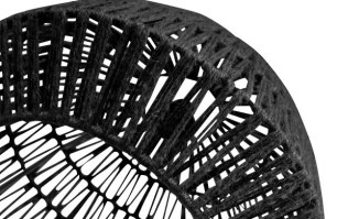  Kace hanglamp jute zwart ø45cm Woood exclusive