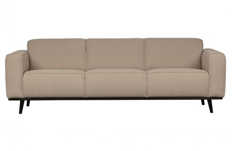 Statement 3-zits Bank 230 Cm Bouclé Beige