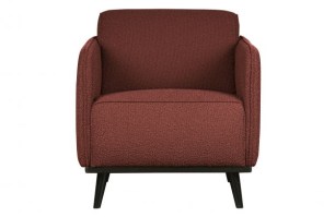 Statement Fauteuil Met Arm Bouclé Chestnut