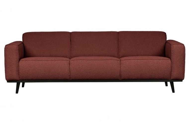 Statement 3-zits Bank 230 Cm Bouclé Chestnut