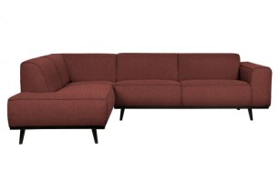 Statement Hoekbank Links Bouclé Chestnut