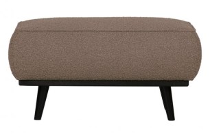 Statement Hocker Bouclé Nougat 80x55cm