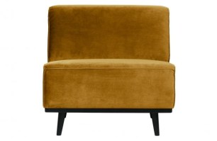 Statement 1-zits Element Fluweel Honing Geel