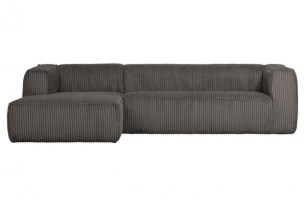 Bean Hoekbank Links Grove Ribstof Terrazzo