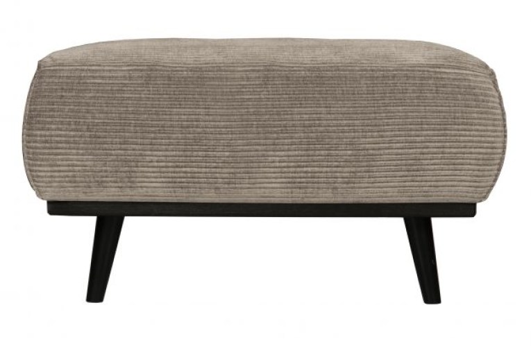Statement Hocker Brede Platte Rib Clay