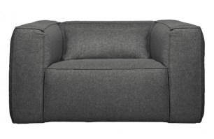 Bean Fauteuil Incl. Kussen Middengrijs Gemeleerd
