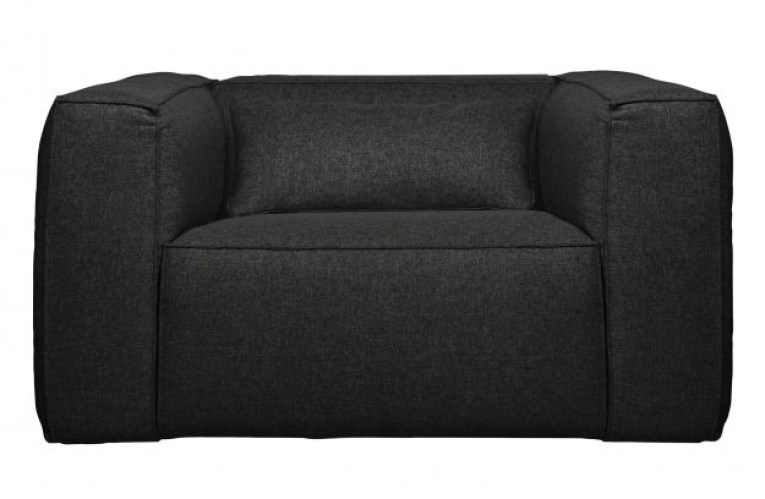 Bean Fauteuil Incl. Kussen Donkergrijs Gemeleerd