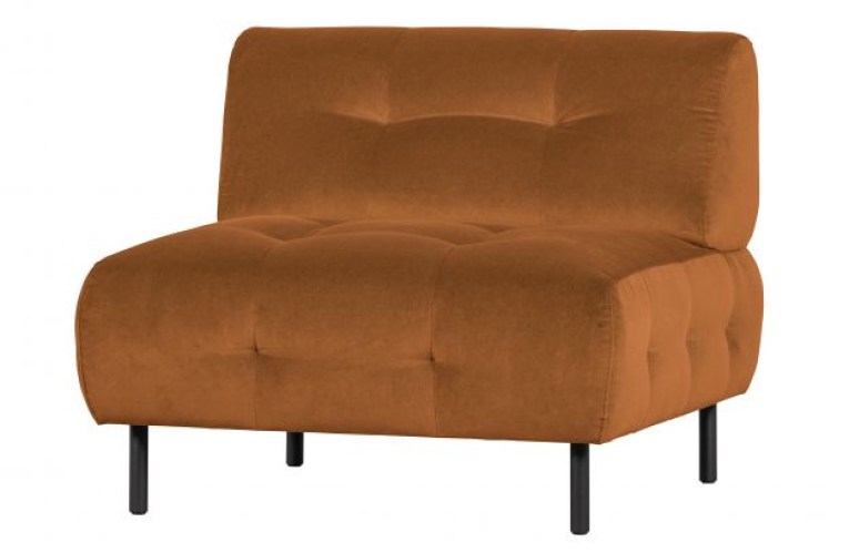 Lloyd Fauteuil Gewassen Fluweel Cinnamon