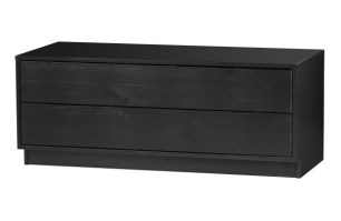 Finca Tv Meubel 100cm Grenen Zwart [fsc]